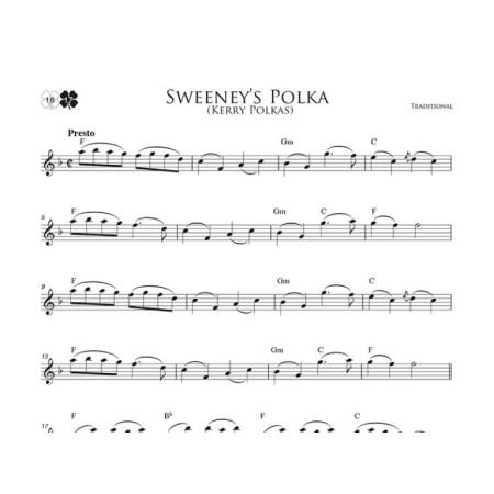 partition irlandaise flute a bec