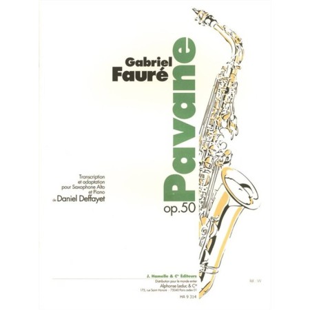 partition faure pavane saxophone