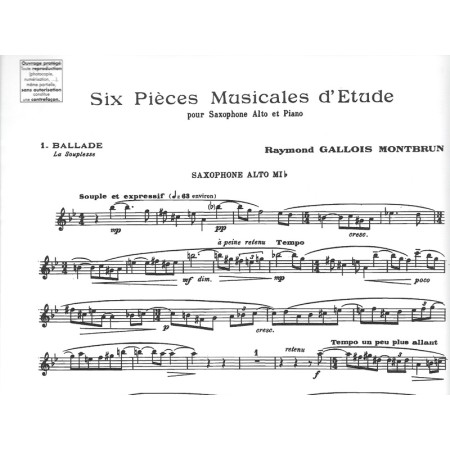 partition gallois montbrun pieces musicales d etudes