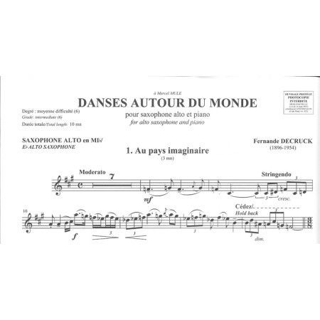 partition decruck danses autour du monde