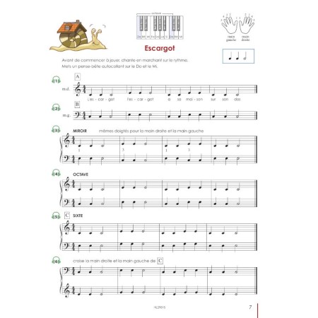 partition le piano en rythme