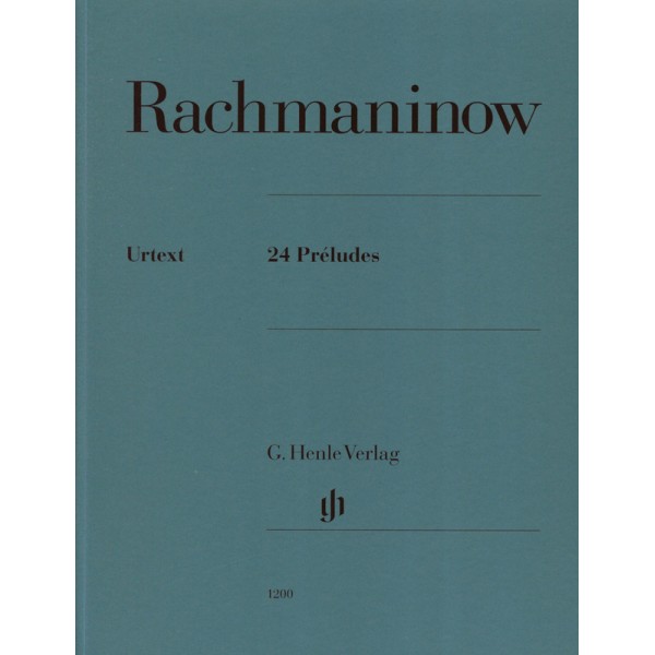 partition 24 preludes de rachmaninov