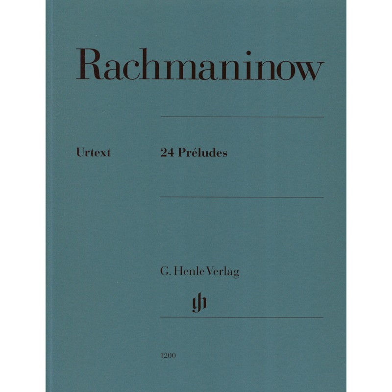 partition 24 preludes de rachmaninov