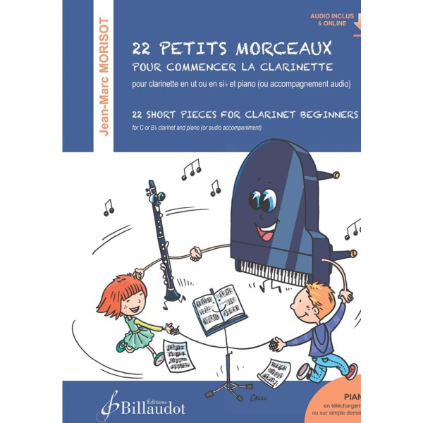 partition 22 petits morceaux pour commencer la clarinette