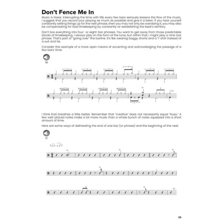 Extrait de la partition batterie jazz Jazz Drumming Perspectives de Peter Erskine