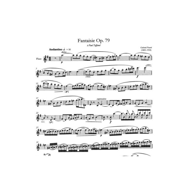 partition imprimee gabriel faure pour flute extrait