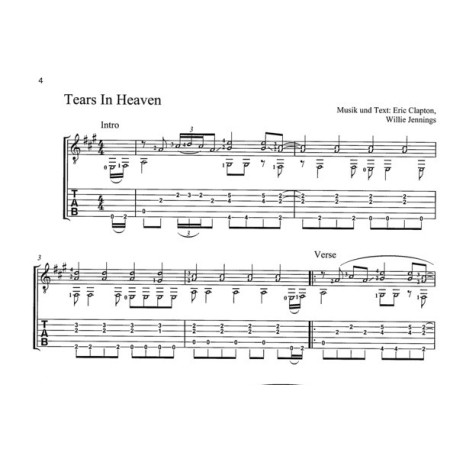partition imprimée tears in heaven