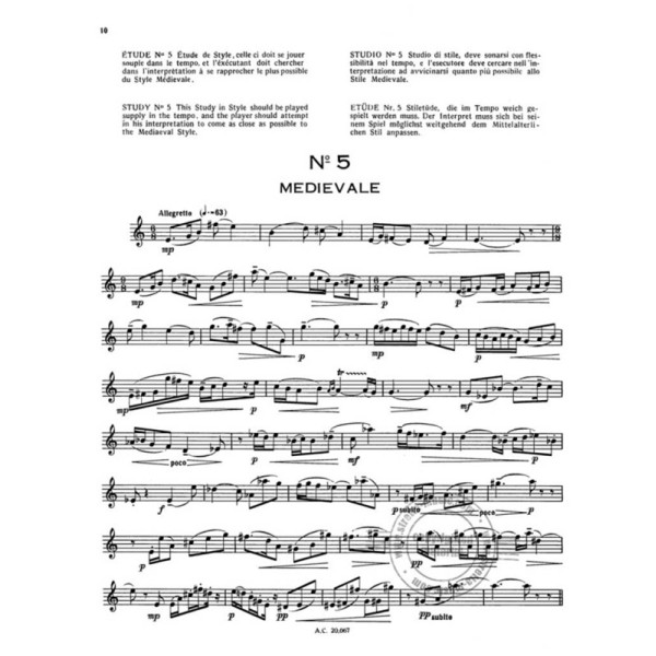 partition barboteu 20 etudes concertantes