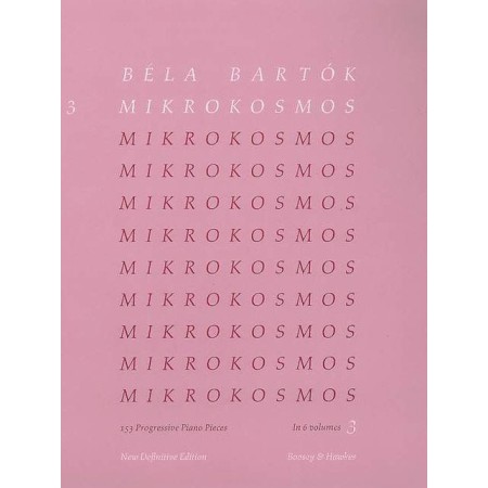 partition mikrokosmos volume 3 couverture