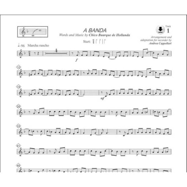 partition anthology flute a bec carisch