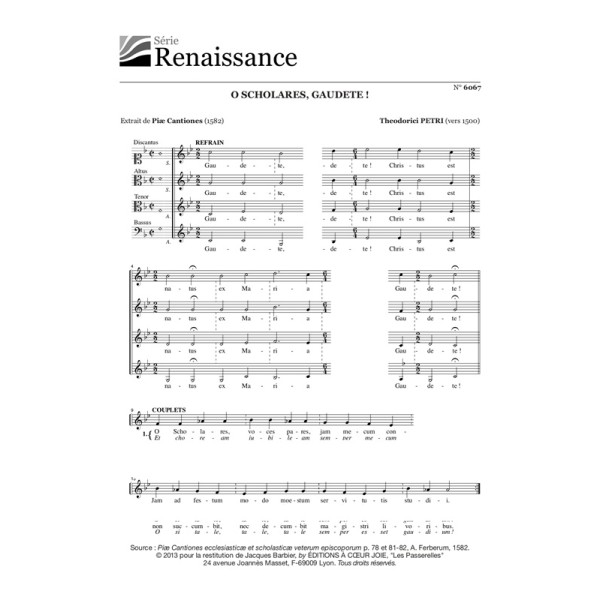 partition florilege choeur de femmes extrait