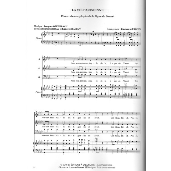 partition oser l operette