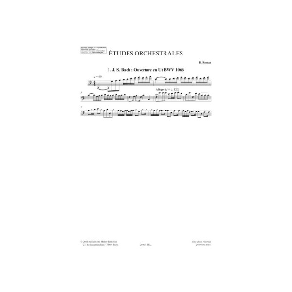 partition 10 etudes orchestrales pour basson extrait