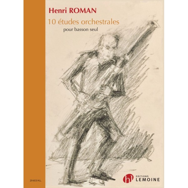 partition 10 etudes orchestrales pour basson couverture