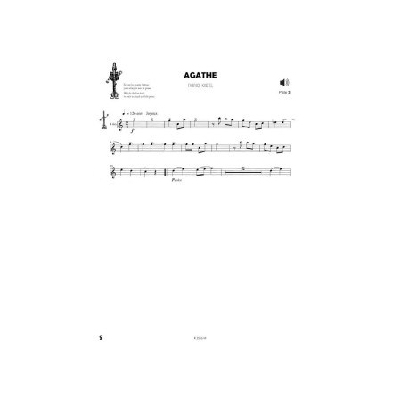 partition croc notes pour clarinette extrait