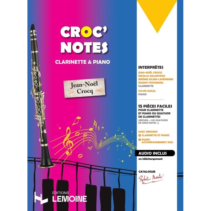 partition croc notes pour clarinette couverture