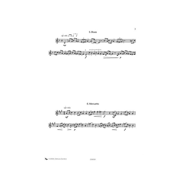 partition 40 etudes de style pour cor extrait