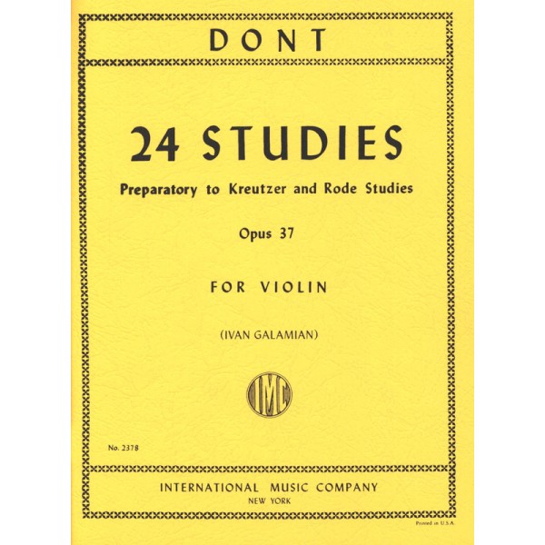 partition 24 etudes de dont par galamian