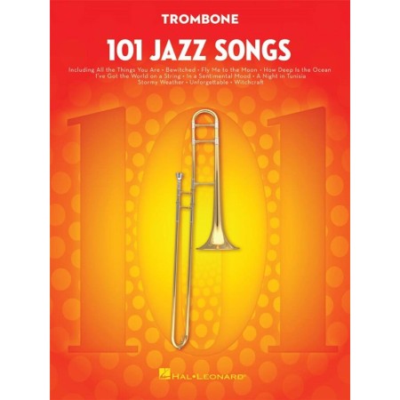 partition 101 jazz songs for trombone couverture