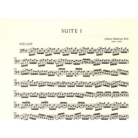 bach suites violoncelle partition