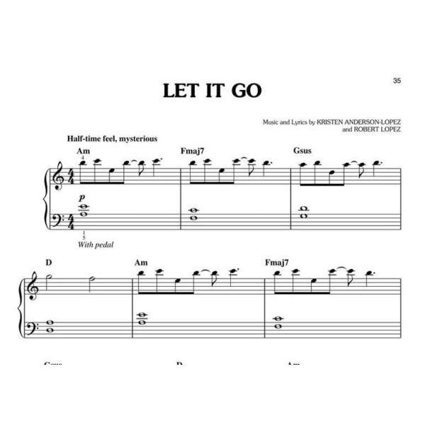 partition piano facile la reine des neiges