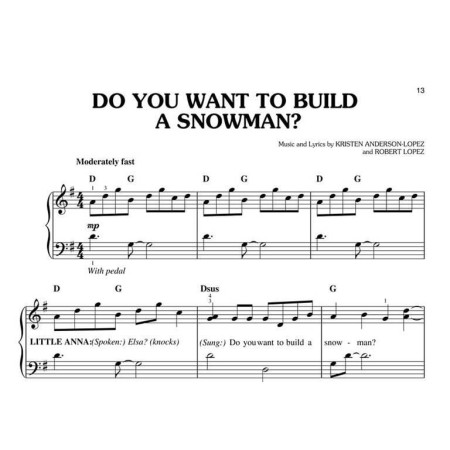 partition piano facile la reine des neiges