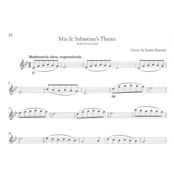partition movie themes for classical players clarinette extrait