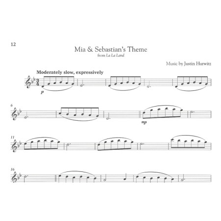 partition movie themes for classical players clarinette extrait