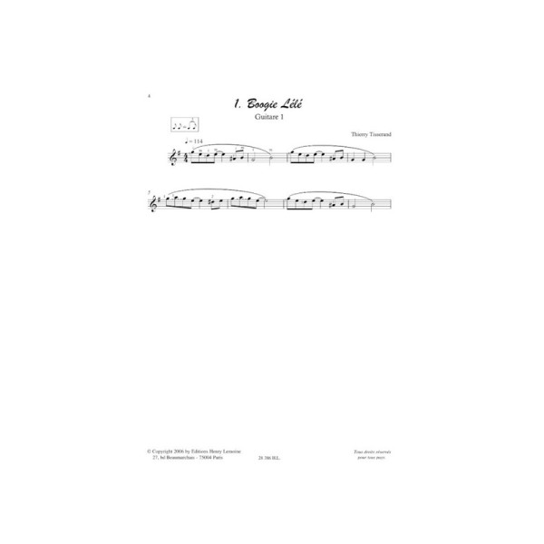 partition tisserand 10 duos faciles pour guitare