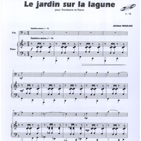partition cool trombone avec piano extrait