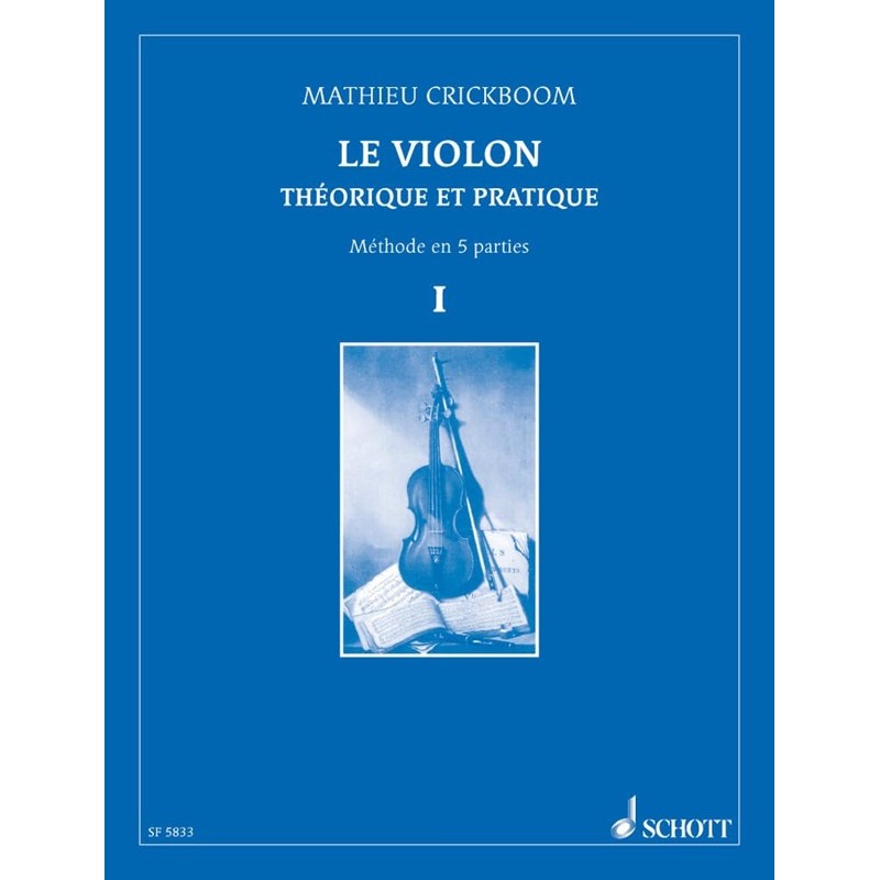 partition crickboom violon theorique et pratique volume 1
