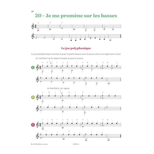 De Kermadec methode de guitare volume 1 partition extrait