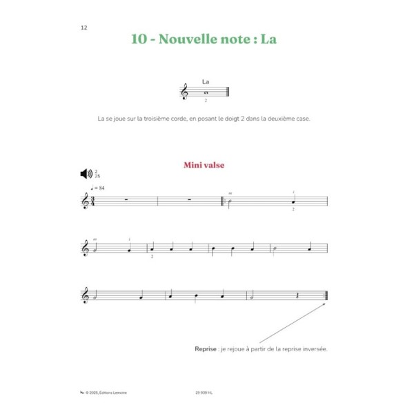De Kermadec methode de guitare volume 1 partition extrait