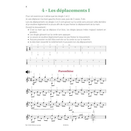 bertrand de kermadec methode de guitare debutants volume 2