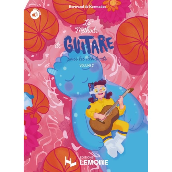 bertrand de kermadec methode de guitare debutants volume 2 couverture