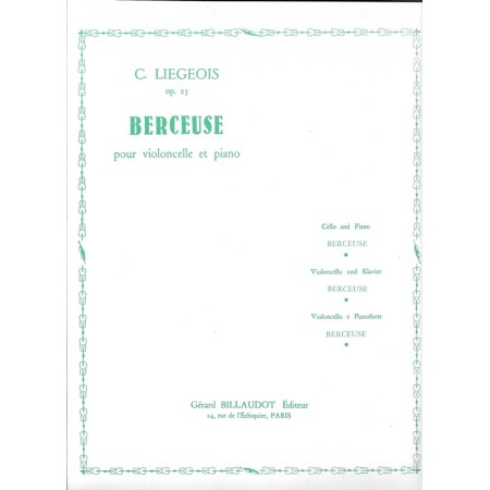 partition berceuse de cornelis liegeois