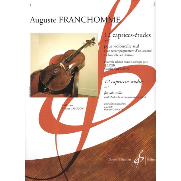 partition 12 caprices etudes de franchomme volume 2