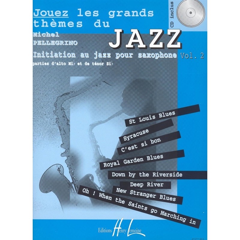 partition pellegrino jouez les grands themes du jazz couverture