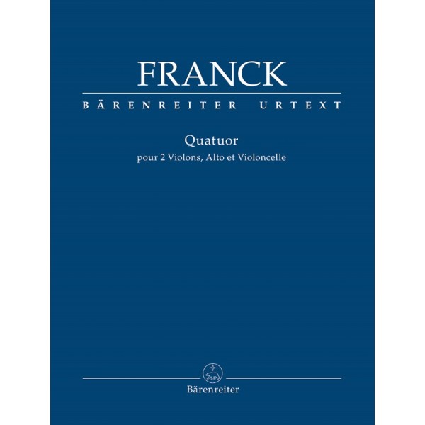 partition cesar franck quatuor a cordes couverture