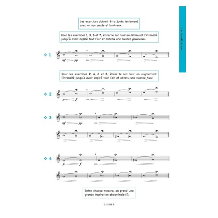 partition cahier d echauffement  flute traversiere extrait