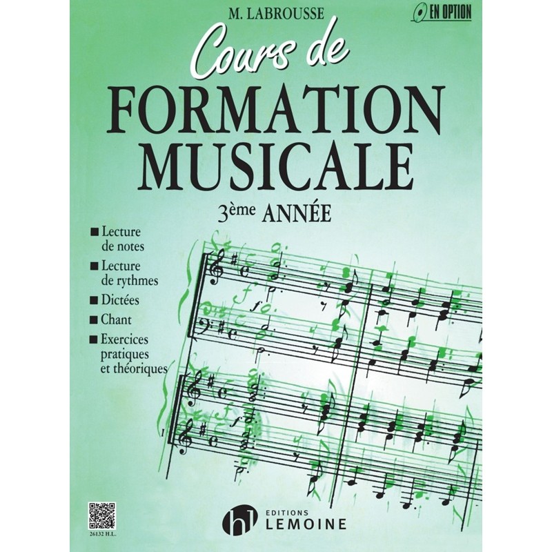 cours de formation musicale 3e annee de labrousse partition