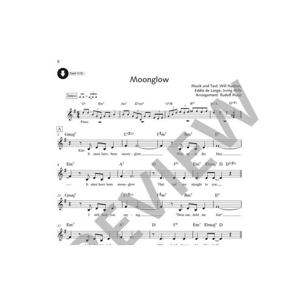 jazz ballads partition imprimée clarinette extrait
