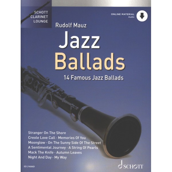 jazz ballads partition imprimée clarinette couverture