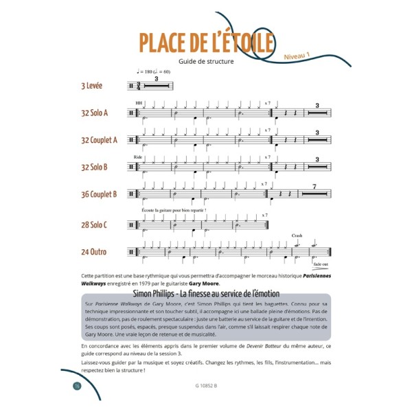 partition je suis batteur volume 1 extrait