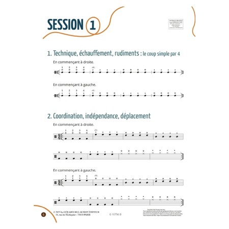 partition devenir batteur volume 1 extrait