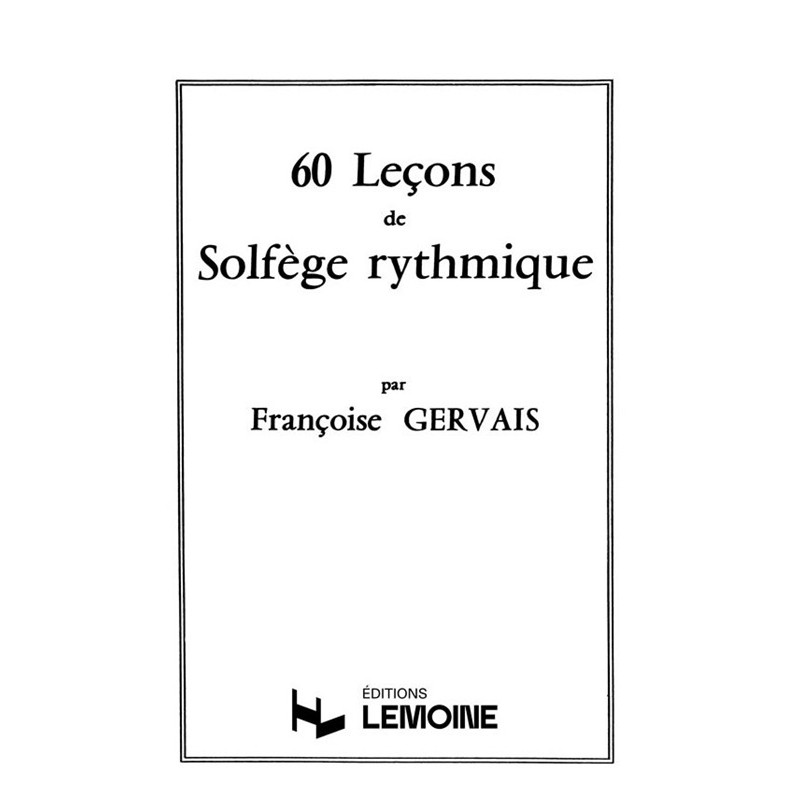 manuel 60 lecons de solfege rythmique