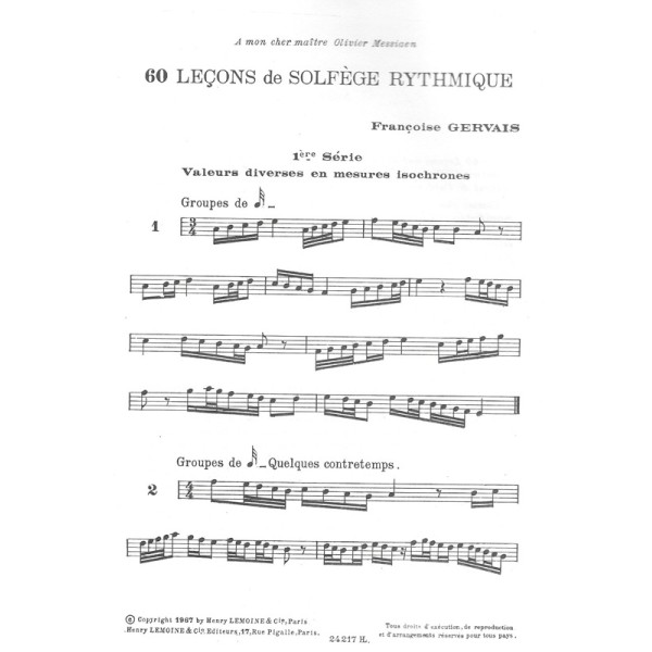 manuel 60 lecons de solfege rythmique