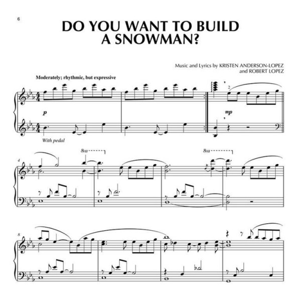 partition reine des neiges piano solo