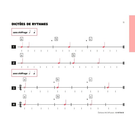 les dictees destination musique volume 1