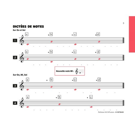 les dictees destination musique volume 1